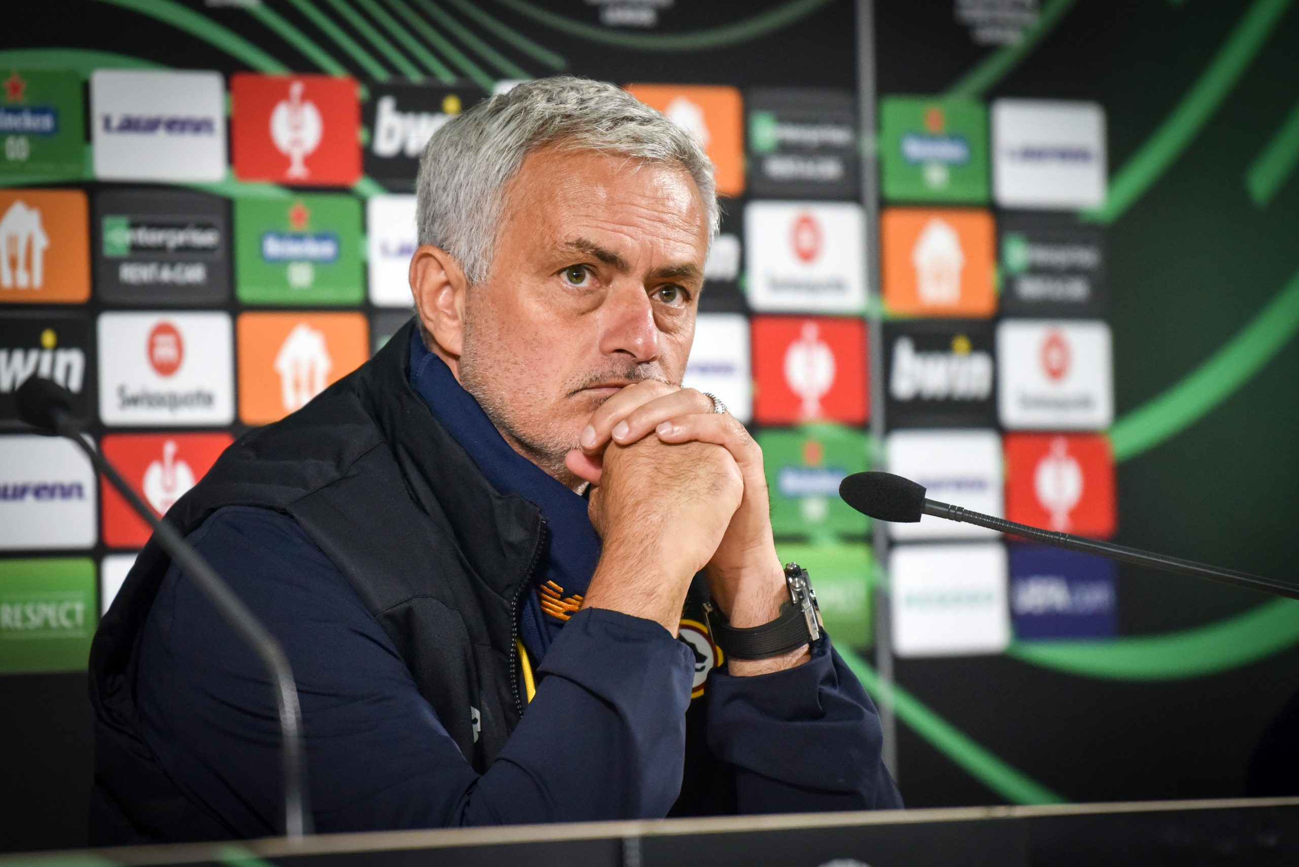 Zaporizhzhia,,Ukraine,-,September,30,,2021:,Coach,Jose,Mourinho,At